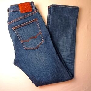 American Eagle Mens Slim Straight Medium Dark Wash Jeans Size 31x32 Classic